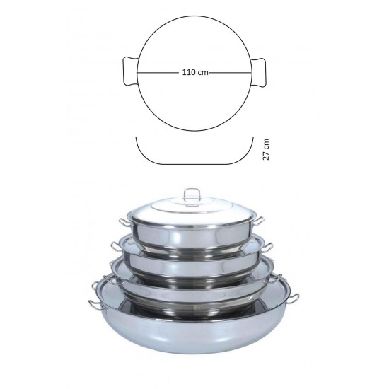 Yürük Sığ Helvane Tencere 110x27 Cm.