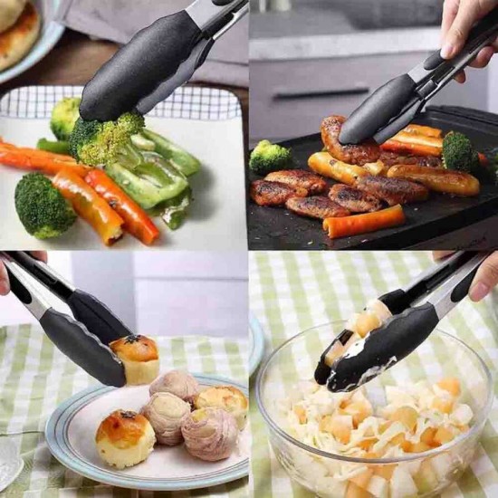 Epinox Barbekü Maşası Silikon 35 Cm. Siyah (BMS-35)