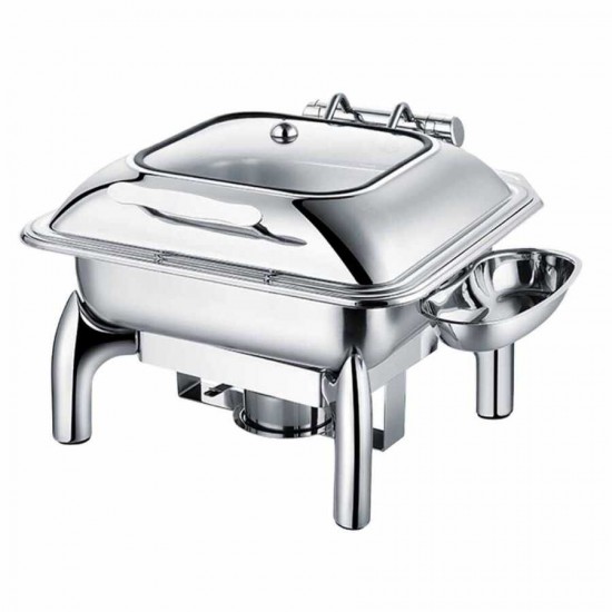 Epinox Chafing Dish Hidrolik Kapak 6 Lt  2/3 (CDH-6)