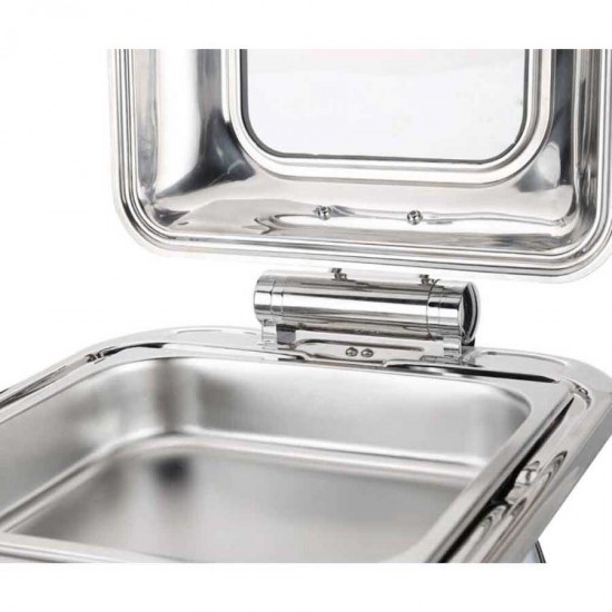 Epinox Chafing Dish Hidrolik Kapak 6 Lt  2/3 (CDH-6)