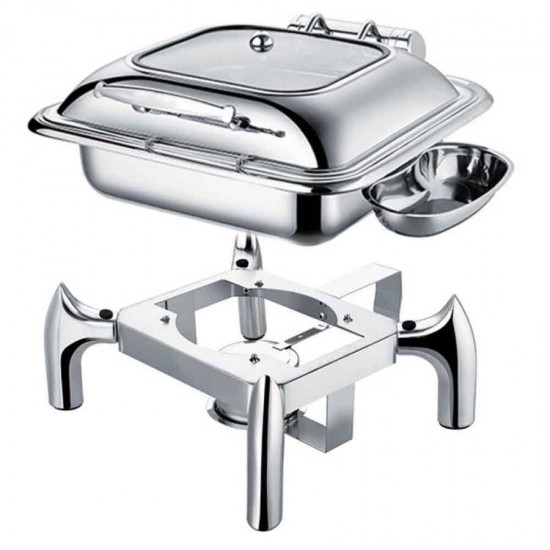 Epinox Chafing Dish Hidrolik Kapak 6 Lt  2/3 (CDH-6)