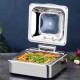 Epinox Chafing Dish Hidrolik Kapak Gömme 6 Lt 2/3  (CDH-6G) 